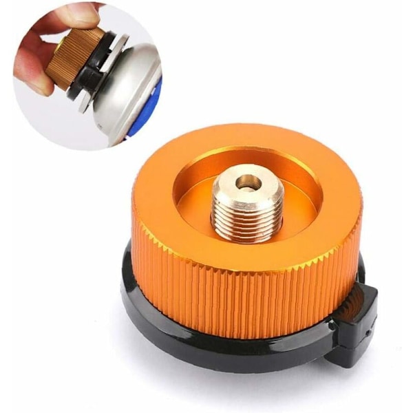 Camping Gasblus Adapter Konverteringshoved Adapter til Beholder Butan Skrue Gaspatron Adapter Stempel, Udendørsudstyr