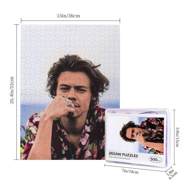 Harry-Styles (1) 500 brikker puslespil til voksne og børn til drenge piger puslespil entusiaster-EK552
