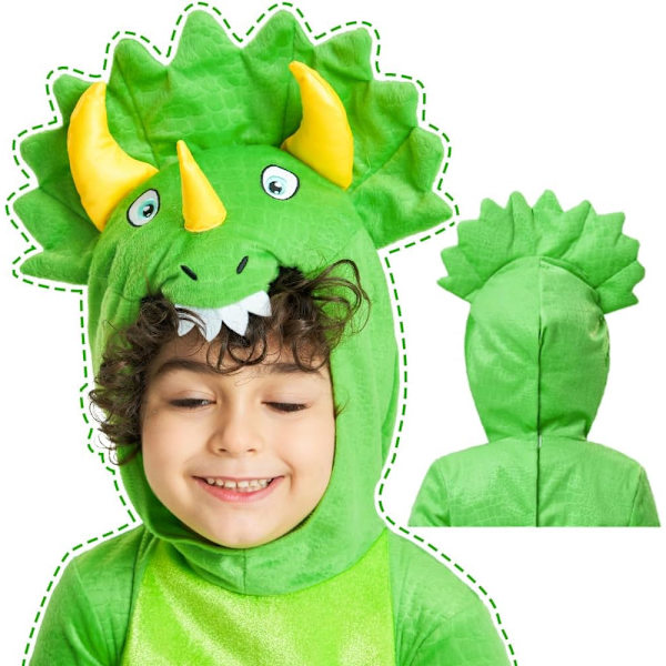 U kläckta dinosaurie kläder halloween fest dinosaurie ägg lyx jumpsuit för pojkar flickor