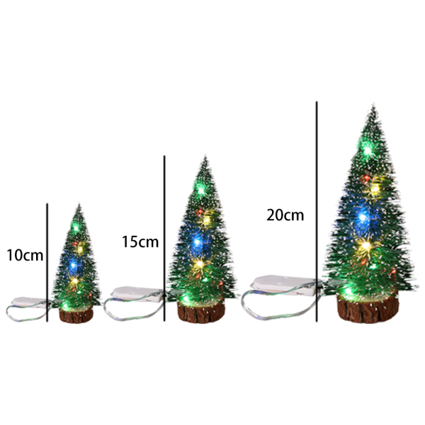 Mini julgran Konstgjord julgran Konstgjord med 10cm/15cm/20cm e254 Fyndiq