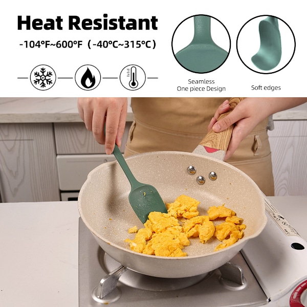 Xuanjun nyt silikone-sæt serie sæt grillbørste smørskraber temperaturresistent og tåler opvaskemaskine Red 3-piece set