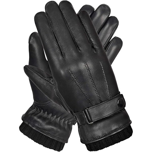 Mænds Ægte Læderhandsker | Handsker Mænd Vinter Varme Handsker Touch