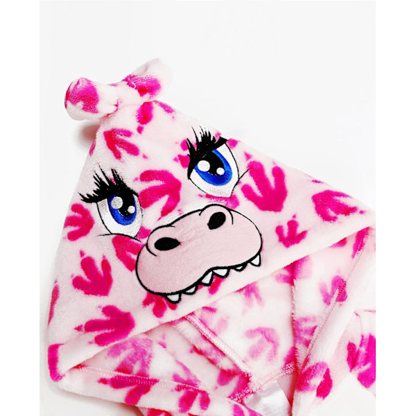 Barn Dinosaur Pojkar Flickor Draken Hoodie Jumpsuit Unisex Snygg Klänning Outfit 3-12 År ROSA 3-4 Jahre
