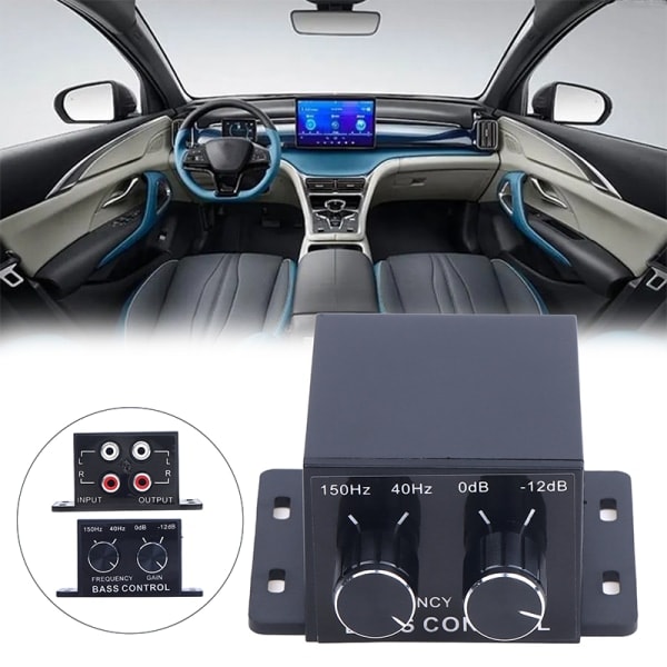 IC Auto Äänenvoimakkuuden Säädin Vahvistin Basso Subwoofer Stereo Equalizer Kontr