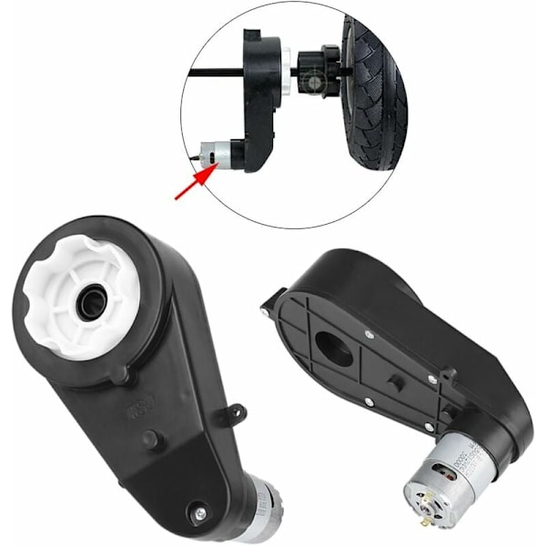 Ajon moottorin vaihdelaatikko sähkömoottori lasten autolelujen varaosa (12V 30000RPM)