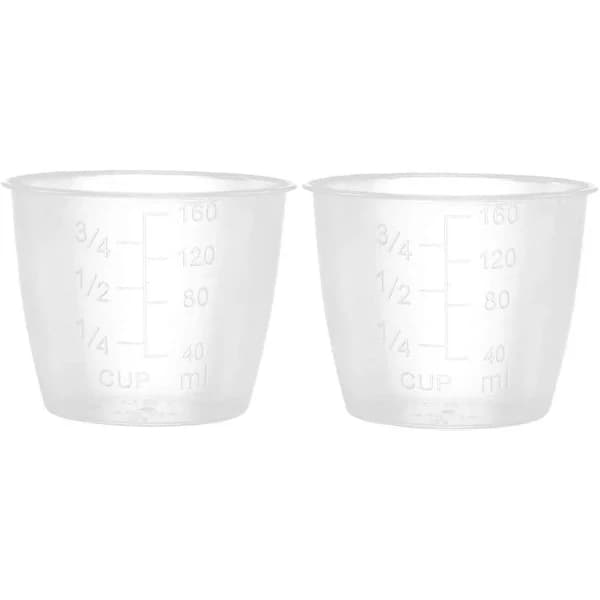 2-pack Plast Transparenta Mätkoppar Ris Mätkoppar Elektrisk Riskokare Ersättningskoppar Köksartiklar Klar One Size (FMY)