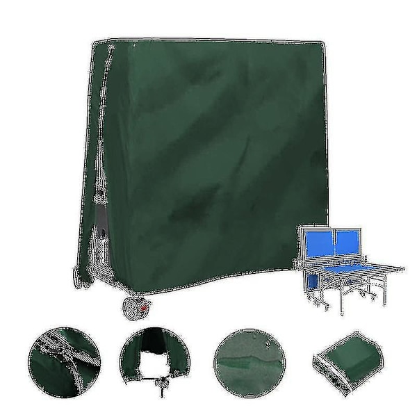 Vanntett og støvtett bordtennisbordtrekk for utendørs bruk 165x70x185cm Tw