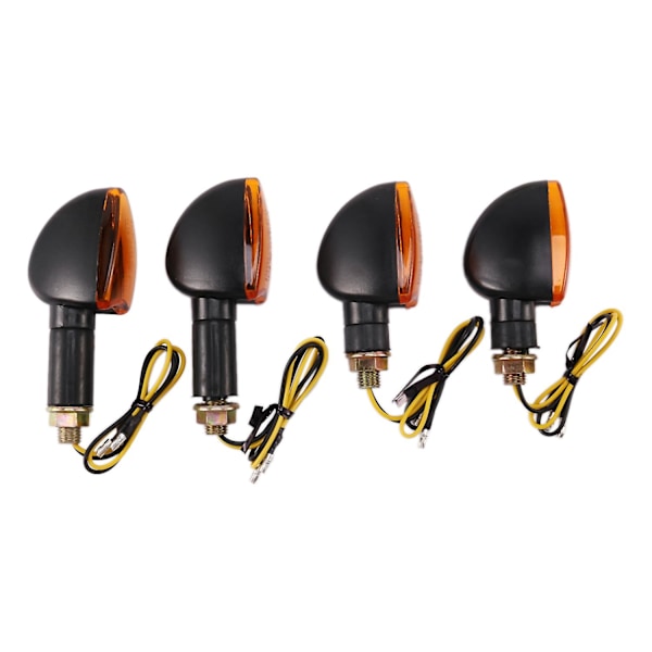 Universal 12v motorcykel blinkers fram och bak blinkande halogenljus blinkers