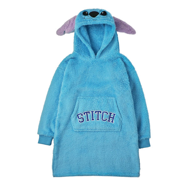 Lilo & Stitch Dame Hættetrøje/Hoodiefilt, One Size, Blå Blue One Size