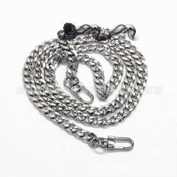 IC 47 tum (ca 119,5 cm) DIY Järn Platt Kedjerem Handväska Kedjetillbehör Handväska Axelrem Crossbody Ersättningsaxel