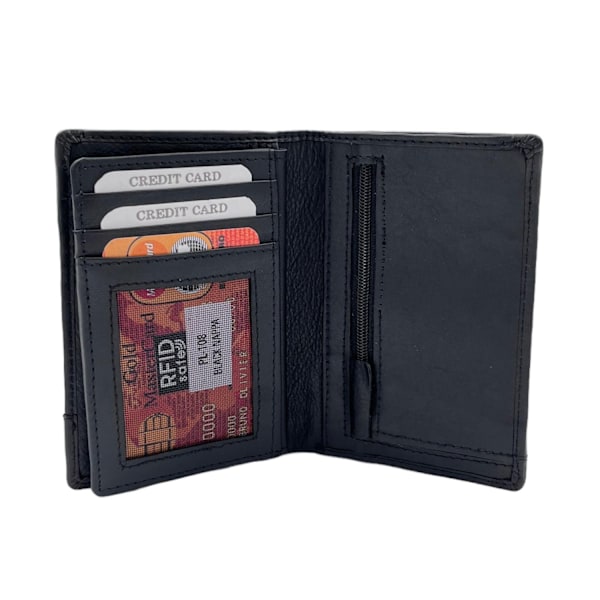 Wallet for men in leather Black