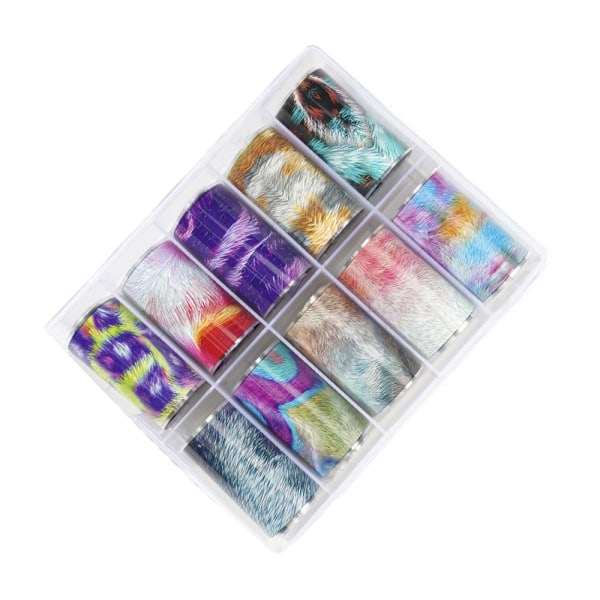 IC 10 ark Nagelkonst Klistermärken Dekaler, Design, Nagel form8