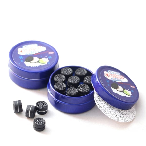 IC 1:12 Dockskåp Miniatyr Kakburk Choklad Snacks Burkar Kök