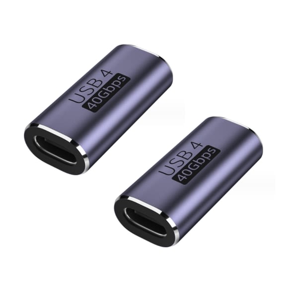 USB C-koppling 40 Gbps, USB C hona till hona stöder 8k@60HZ och 100W snabbt