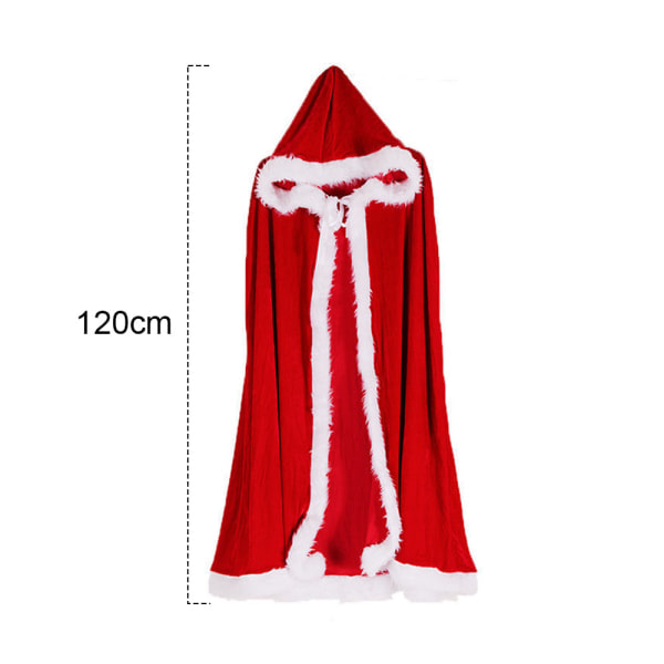 IC Hette Cape Jul Bursdag Rollespill Kostyme 120 cm
