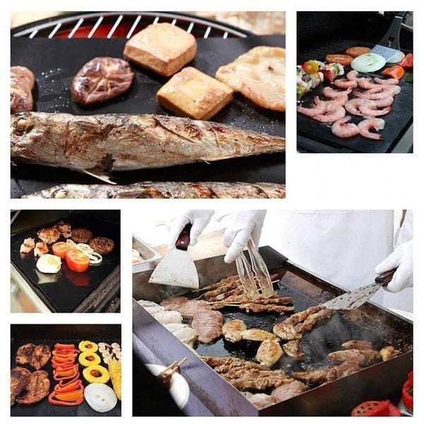 Non-stick grillmåtte, ovnmåtte & bagemåtte - Non-stick 5-PACK GRILLMATTA