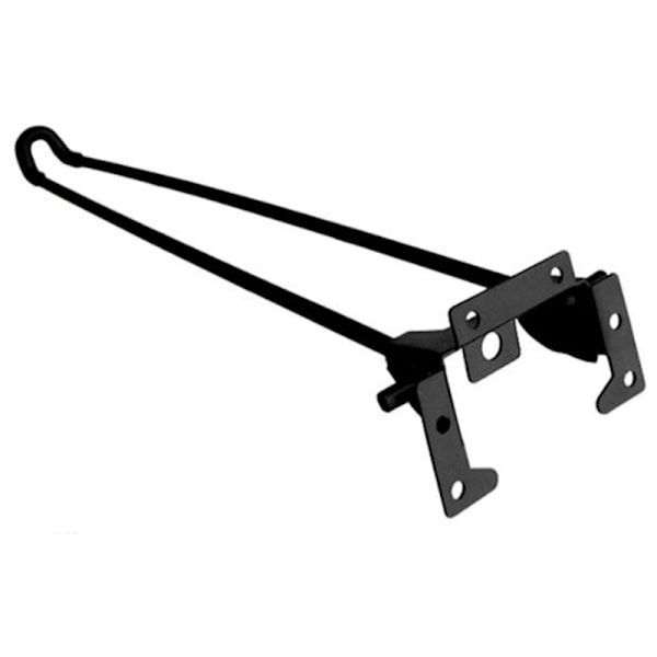 Sammenleggbare hårnål bordben fra Pieces, svarte tunge metall to-stangs støtteben DIY møbeltilbehør benk/datamaskinbord ben høyde 51cm..DEBUNS