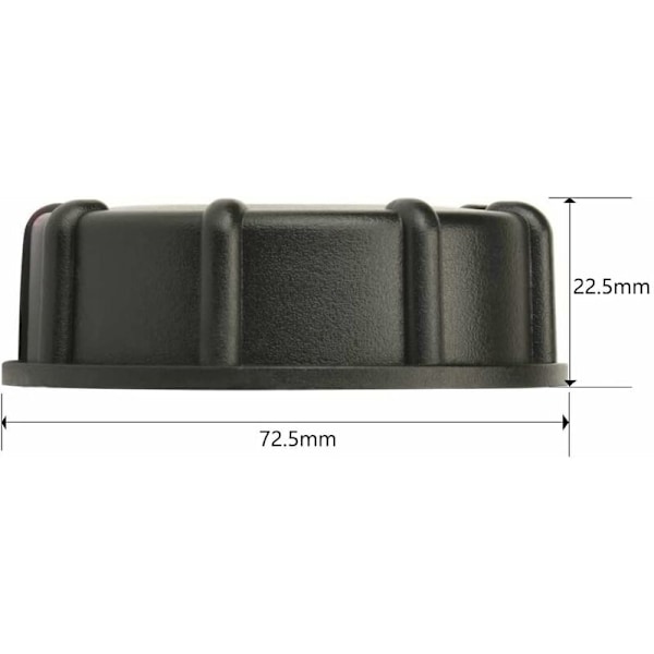 S60x6 -korkki, 1000L IBC-adapteri, 1 tuuman IBC-säiliöliitin