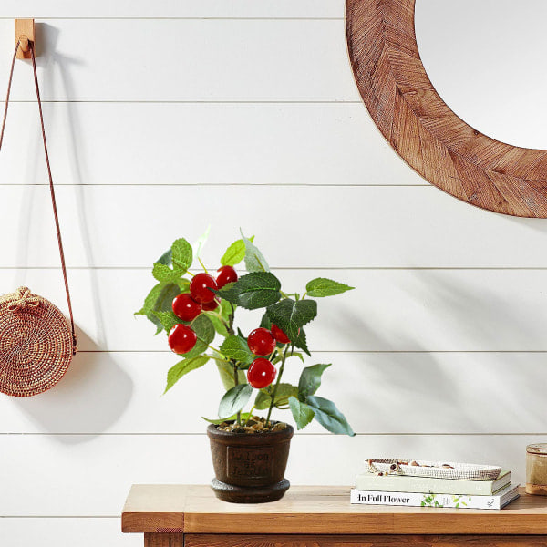 IC Hedelmä bonsai keinotekoiset tekokukat luovat ruukkukasvit