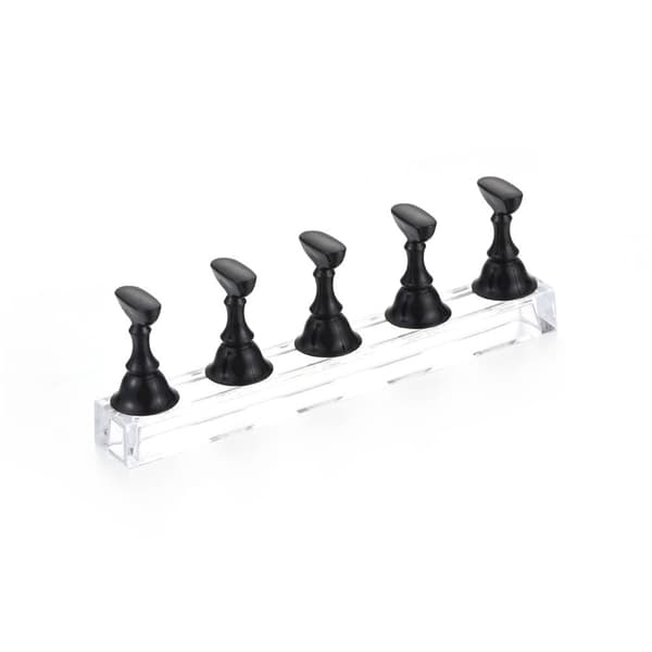 Neglelak Øvelses Tips Neglekunst Display Stand SORT sort black