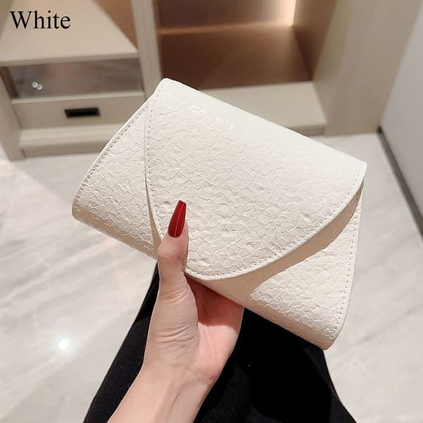 Aftonväskor Paljett Clutch VIT vit white