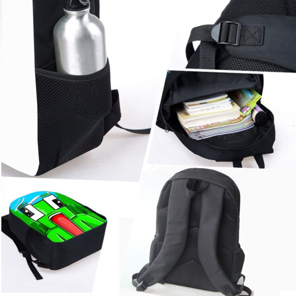 Studentbokväska（ryggsäck + axelväska + case）1#