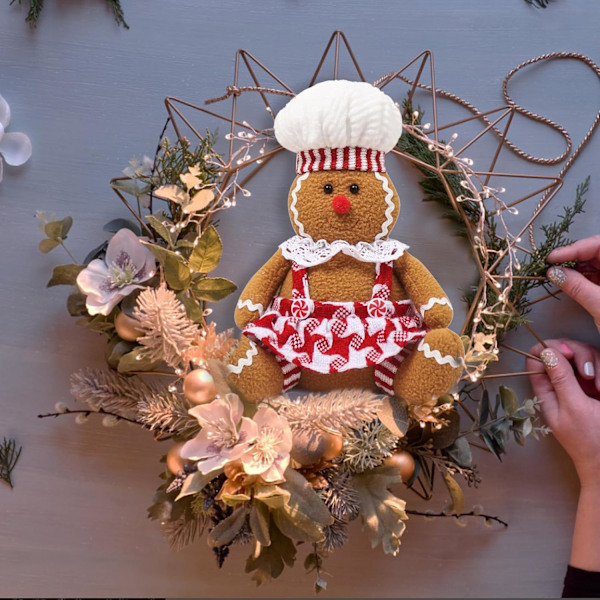 Pepparkaksgubbe Plyschdocka - Mysig Julduk Leksak Boy
