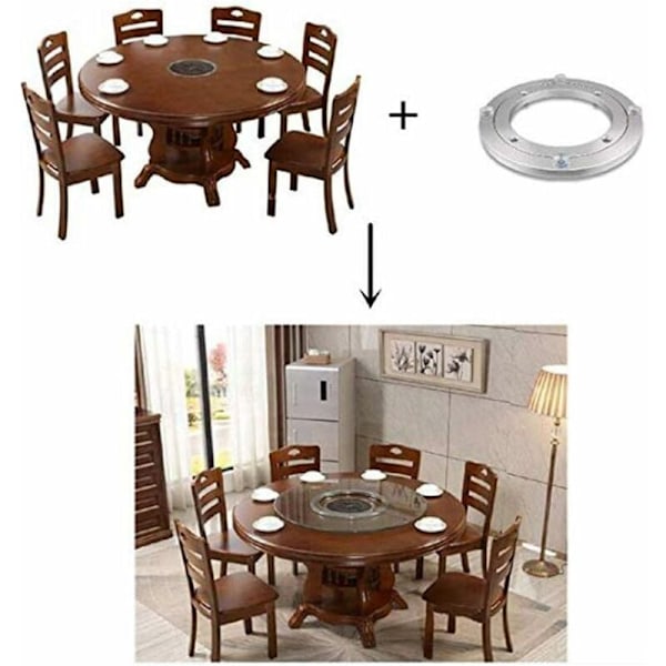 Metal Drejeskiveleje, Rund Drejebase, 360° Rotation, Enkelt Række Kuglelejer, Kraftig, ø45cm