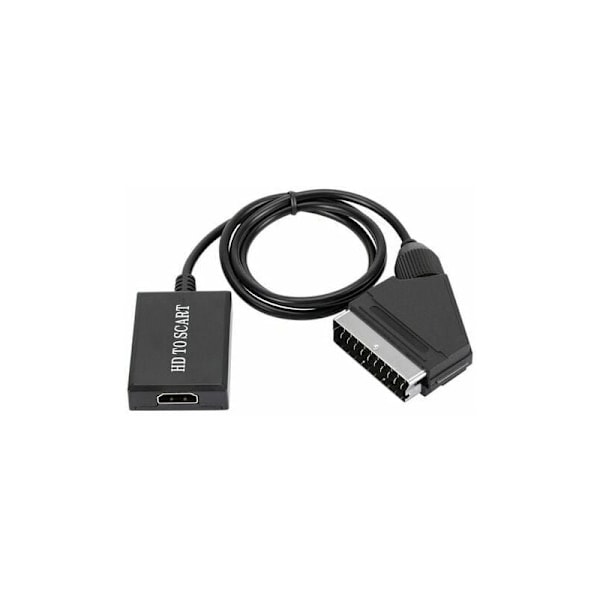 HDMI till SCART-omvandlare HD 1080p video ljudadapter för HDMI till SCART sky box stb