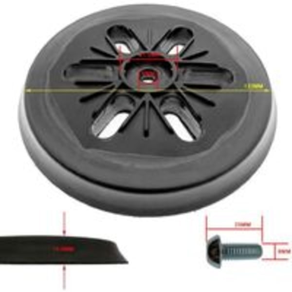 IC Slipplatta för excenterslip Bosch GEX 150 AC, PEX 15 AE, GEX 150 Turbo 150 mm med skruv