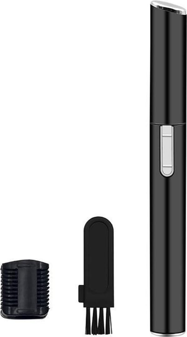 Mini trimmer | batteridrevet | egnet til bikinilinje, øjenbryn, ansigt | sort