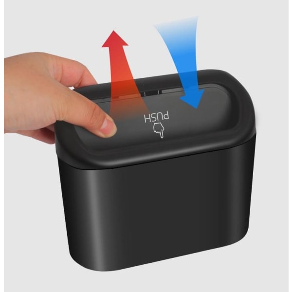 IC Minibilspand med låg, bærbar bilopbevaringsboks, 2 stk