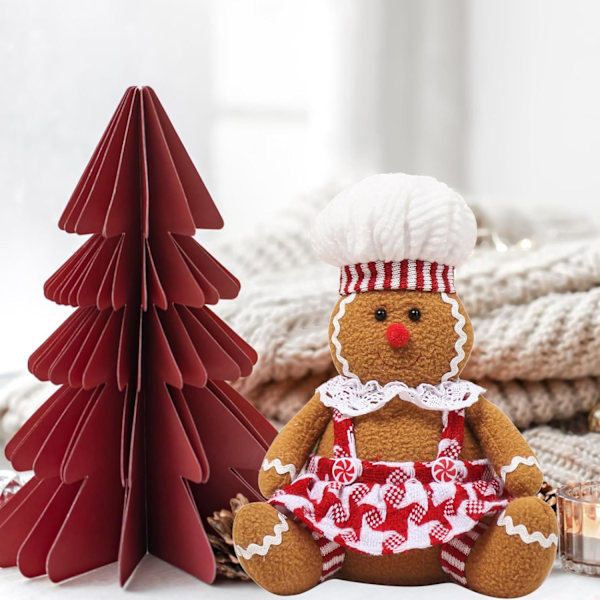 Pepparkaksgubbe Plyschdocka - Mysig Julduk Leksak Boy