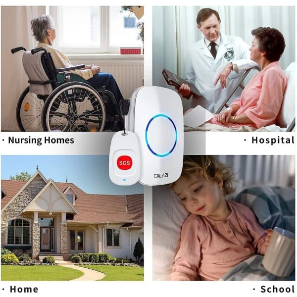 Plejepersoners personsøger trådløs opkaldsknap