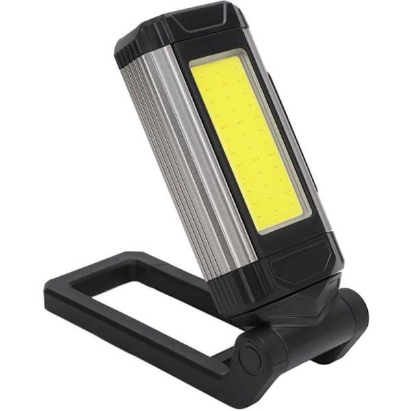 Foldbar Arbejdslampe i Aluminiumlegering med 7 Tilstande COB USB Genopladelig Magnetisk Bærbar Mekanikerlampe til Bilreparation Nødssituation Grå, DUBUNS
