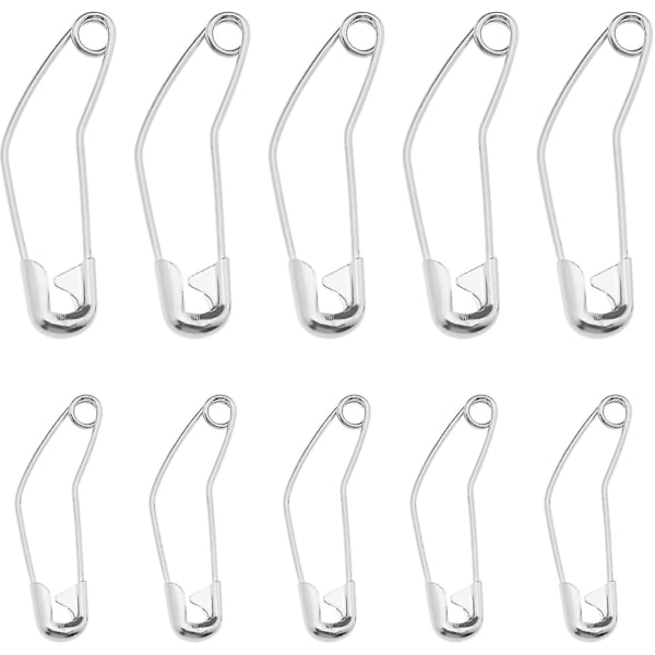 100 stk buede sikkerhetsnåler buede sikkerhetsnåler quilte heftesnåler buede heftesnåler kontortilbehør (28 mm)
