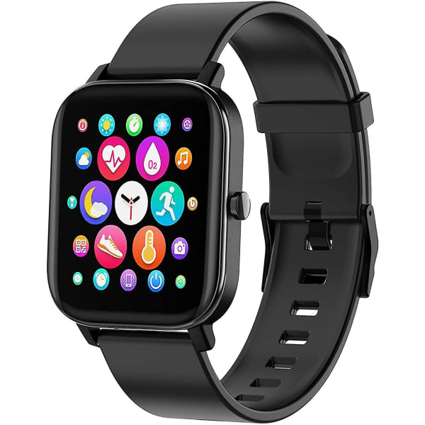 Smart Watch, Smartwatch för Android-telefoner och Ios-telefoner, fitness Tracker Vattentät Ip68 med hör