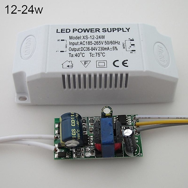 LED-drivrutin 230/250mA 8-24W 24-36W 36-48W 12-24W 24-40W 36-50W LED konstantströmsdrivrutin Power Unit