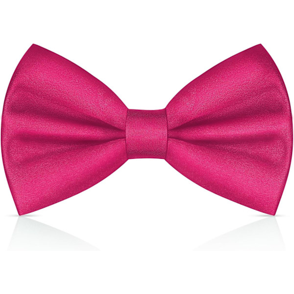 Flot Butterfly-slips til mænd, klassisk ensfarvet slips Butterfly-slips til mænd, satin Tux Butterfly-slips, justerbar formel Butterfly-slips til fest, bryllup Rose red