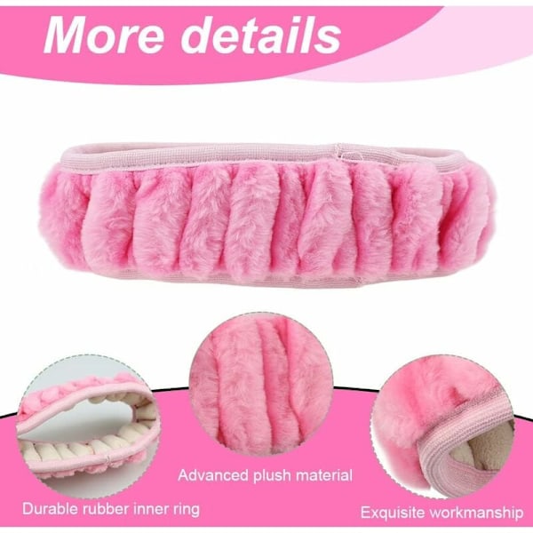 Delar Bilratt Skydd Halkfritt Elastiskt Rosa Plysch Universal Bilratt Skydd med Handbroms och Växelspaksskydd (38cm)