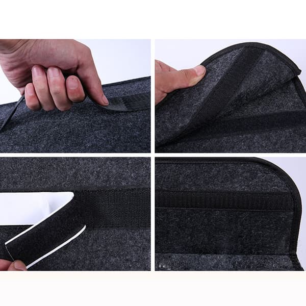 Bil Bagageutrymme Organizer Låda Vikbar Bagageutrymme Organizer mörkgrå dark grey