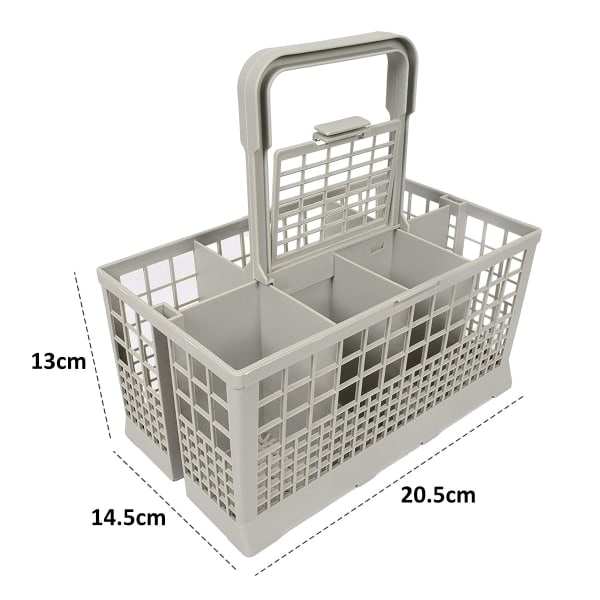 IC Astianpesukoneen ruokailuvälinekori 240 x 140 mm harmaa I universal