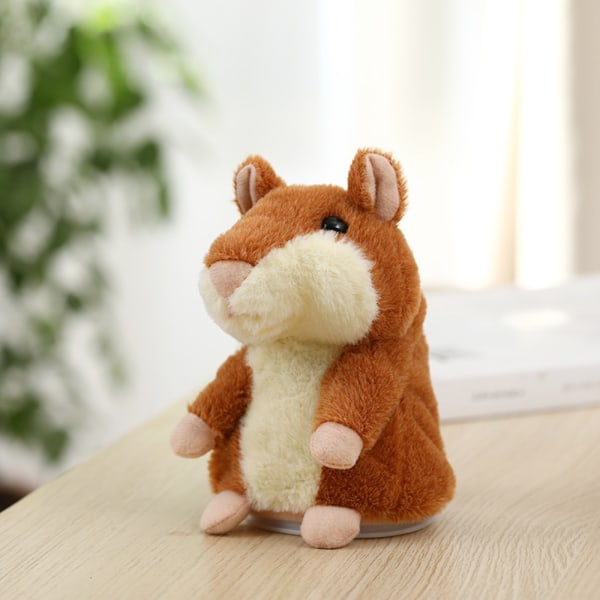 Barnleksaker Talande hamster upprepar vad du säger, pratande plysch interaktiva leksaker Repeterande plyschdjurleksak