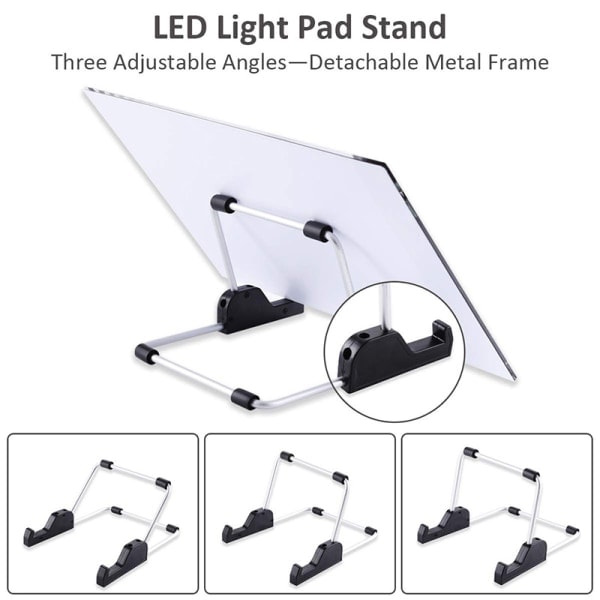 IC A4 LED-lysebrett for diamond painting 5D diamantbroderi Lig