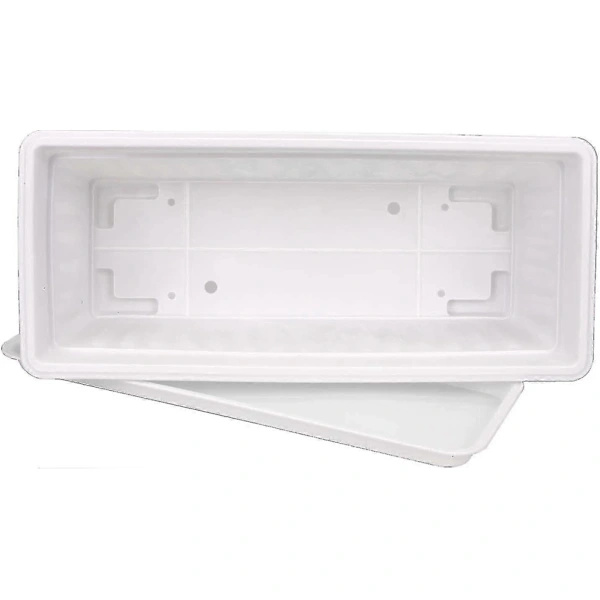 5-pack 43 cm Vit Blomlåda Fönsterlåda Plast