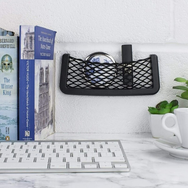 Bil Telefon Netlomme, Brug som Bilbrilleholder og Smartphoneholder eller Organizer - Opbevaringsnet til Bil med Universelt Netdesign - Ny og Forbedret