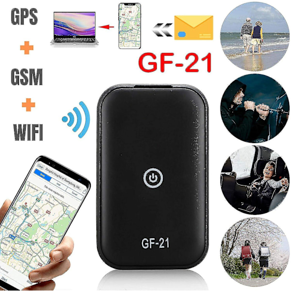 Gf-21 Mini GPS Tracker Stemmeaktiveret Optager Lydenhed Wifi/gsm