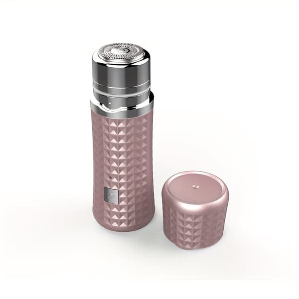 Elektrisk kroppsbarbermaskin for menn og kvinner, trimmer for underarmer og bikini, intim hårfjerningsenhet, rosa