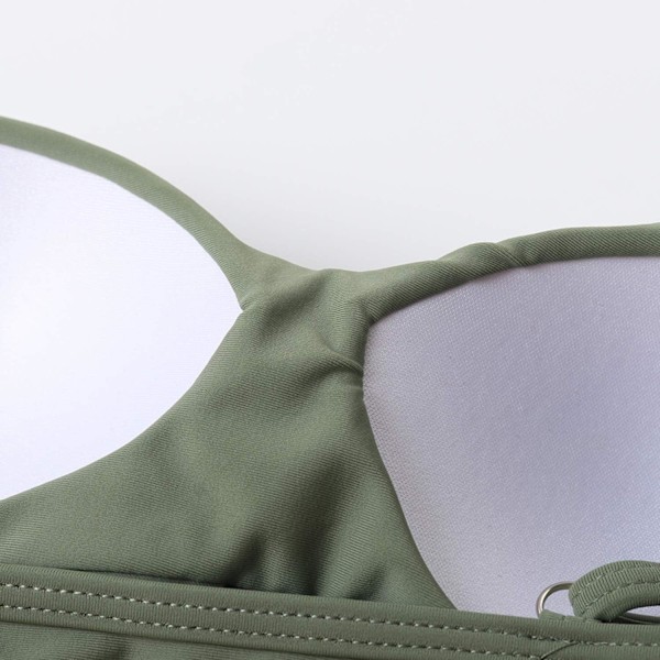 Dames Højtaljet Bandage Bikini Sæt Wrap Todelt Push Up S