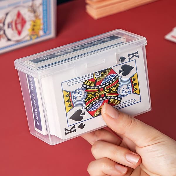 Spillekortbeholder Poker Oppbevaringsveske Spillkortboks